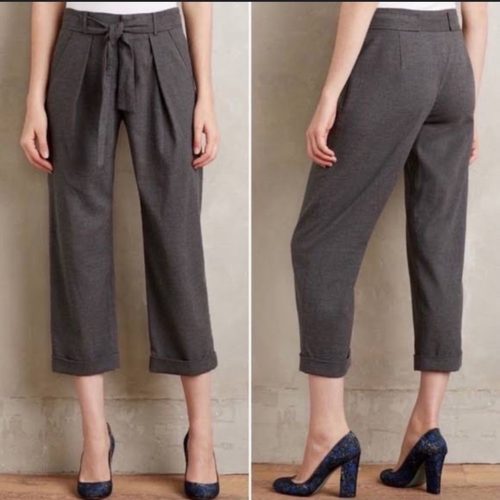 Anthropologie Cartonnier Gray Pants Size 4